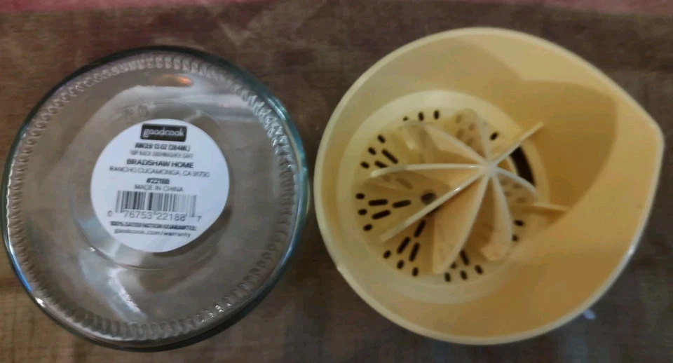 GOODCOOK Exprimidor de Cítricos 13 Oz Tarro de Vidrio Filtro de Semillas Caño para Verter Limón Lima Naranja Foto 2 de 3