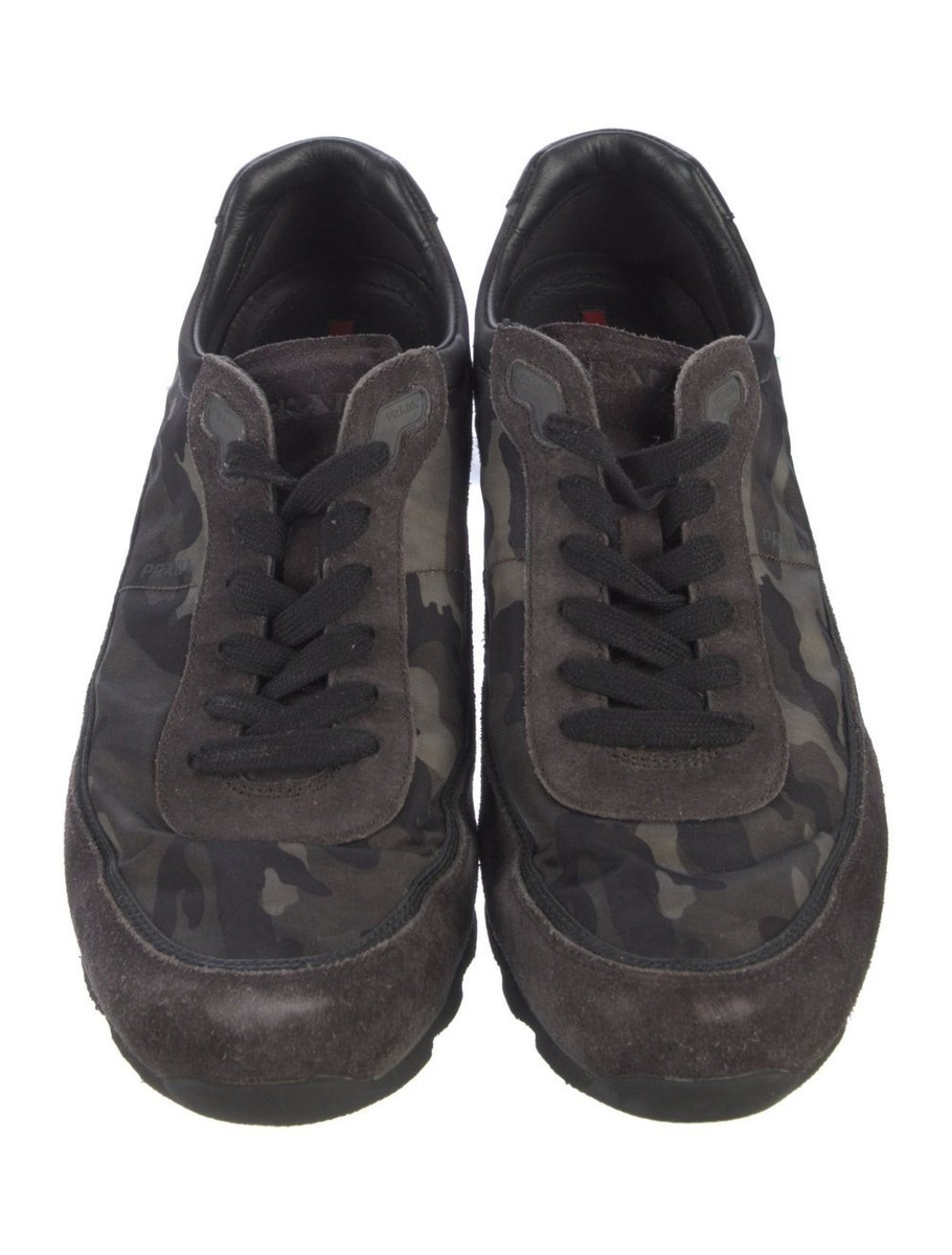 Prada Mens Sneakers CAMO NUT Shoes SIZEUK US 10 EU 43