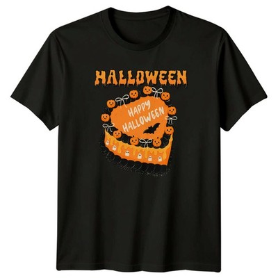 Happy Halloween Damen T-Shirt Retro Spooky Cake Halloween Geschenk für Sie