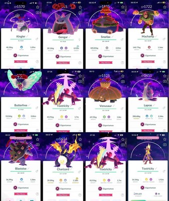   Pokémon Shiny Gigantamax Special Bg Max Final  Dark Skies BG   P T C