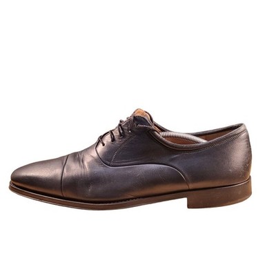 Magnanni Mens Black Leather Cap Toe Oxford Dress Shoes Size 13 D Made in Spain