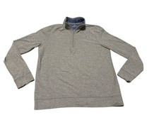 Vineyard Vines Saltwater Quarter Zip Shirt Boy  s XL 18 Gray Long Sleeve