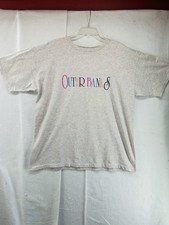 Outer Banks Embroidered Colorful T-Shirt XL Made in USA Single Stitch