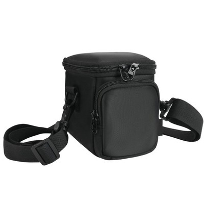Protective Camera Carrying Case with Double Pockets Adjustable Shoulder Strap