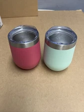 2 Zak Wine Tumblers Insulated Stainless Steel With Lid