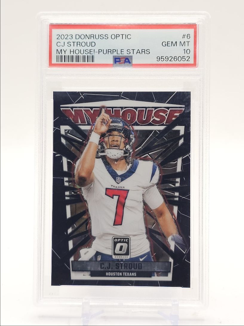 CJ Stroud Panini Donruss Optic My House! #6 Purple Stars