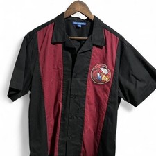 Retro rockabilly style bowling shirt size medium