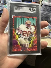 1997 SkyBox Impact Rave #220 Warrick Dunn RC #/150 SGC 9.5