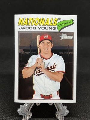 2026 Topps Heritage Chrome Jacob Young #279 Washington Nationals