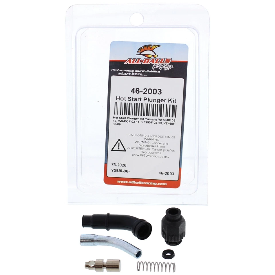 All Balls Hot Start Plunger Kit (46-2003) For Yamaha WR250F 03-14 YZ450F 03-09 - Image 3 of 4