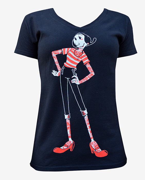 Nuevo Mujer Lowbrow Art Company Verde Oliva Camiseta Negro S-Xl Tatuaje