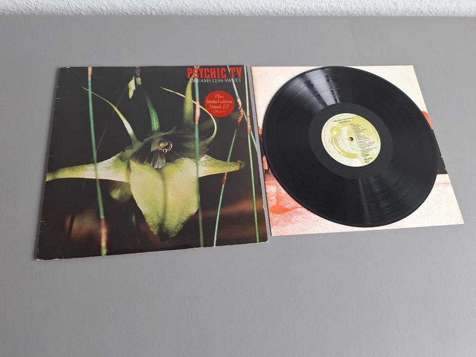 PSYCHIV TV original black Vinyl LP + lim edt 12" EP Dreams Less Sweet (1983 UK) Foto 3 de 3