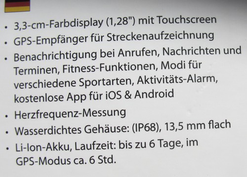 Newgen Medicals Sportuhr Bluetooth SW-250.hr GPS - Bild 6 von 9