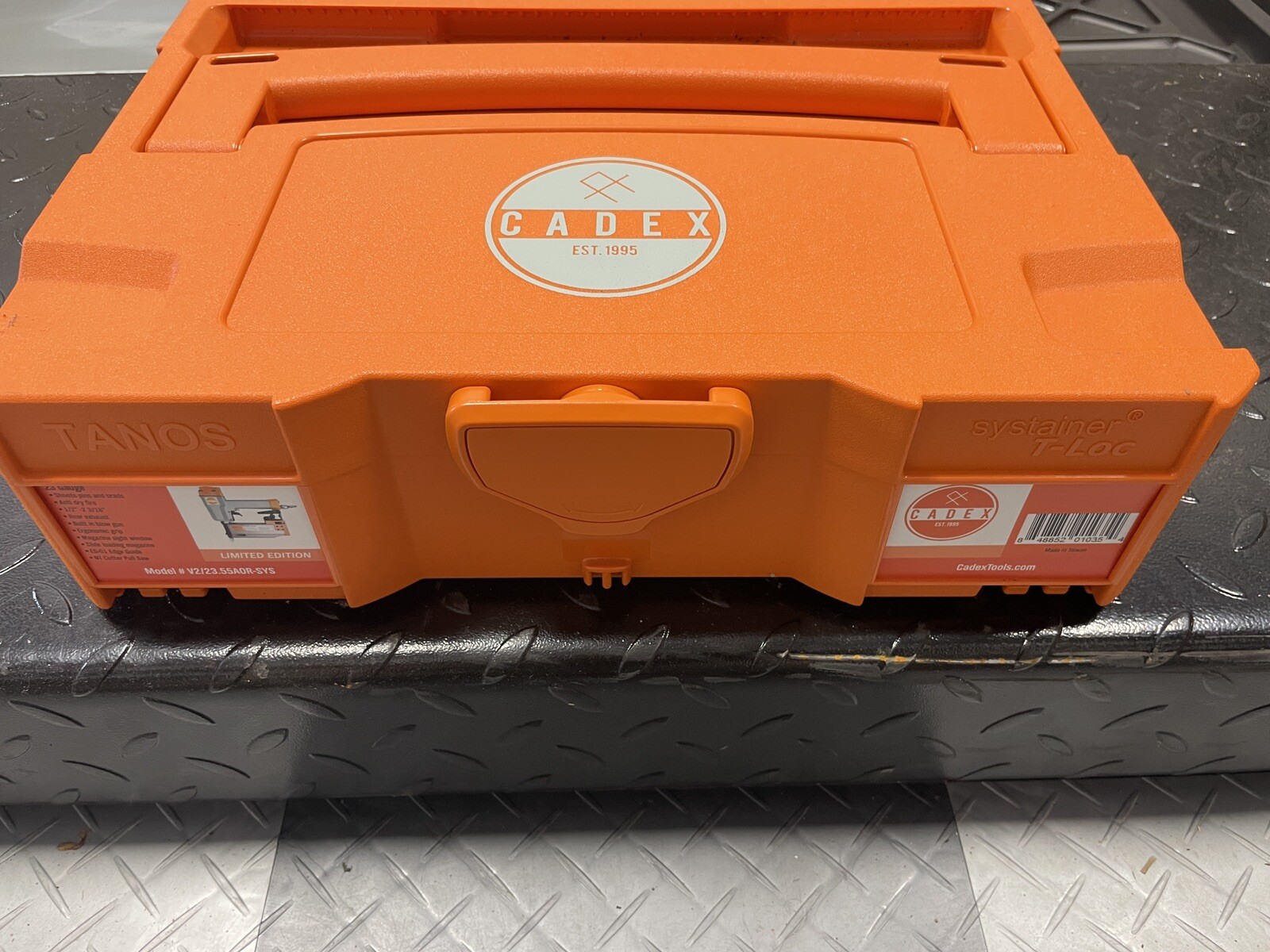 23 Gauge Cadex Air Nailer V2/21.55AOR in ￼Systainer LIMITED EDITION ORANGE