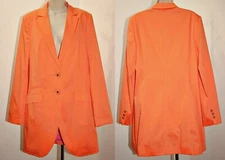 Basler Cotton Blend Single Breasted Longline Blazer Jacket  sz IT 48/ US L  $665