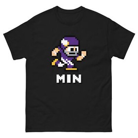 Minnesota Vikings NES Football Player 8-bit Tecmo Super Bowl Nintendo T-Shirt