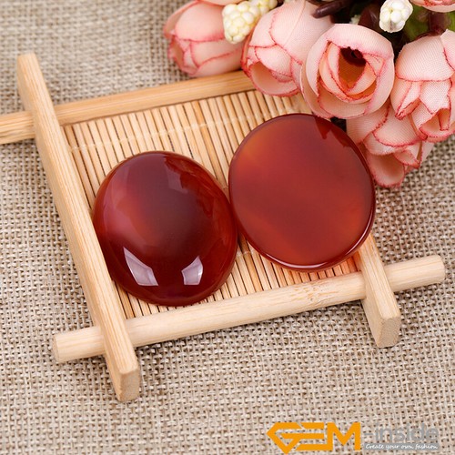 Natural Carnelian CAB Cabochon Stone Loose Beads For Jewellery Making 5 Pcs UK - Picture 9 of 52