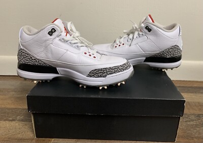 Air Jordan 3 Nike Men's Golf shoes White Cement/ Size 10 Air Jordan 3 Nike Men's Golf shoes White Cement/ Size 10