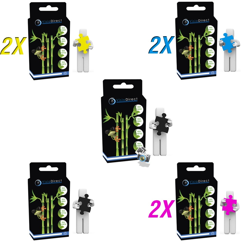 Cartouches CANON PIXMA MG6350 pack de 8 génériques XL