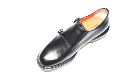 NEW SANTONI Dress Leather Shoes Monk Strap SIZE Eu 39 Uk 5  display picture 3