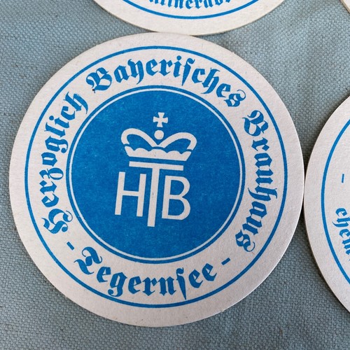 Lote De Colección 4 Posavasos Cerveza Alemana HTB Bayerisches Brauhaus Antiguo Stock 746 - Imagen 5 de 7