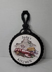 Vintage Judy's Kitchen Lobster Boil Theme Personalized Cast Iron Ceramic Trivet