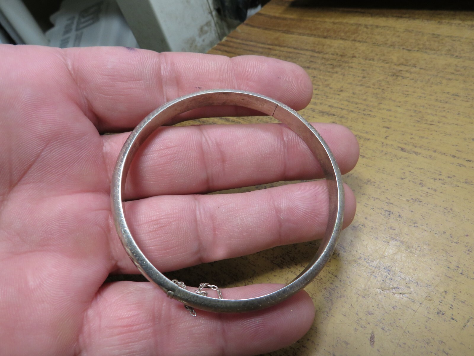 Hinged Sterling silver bracelet - image 3