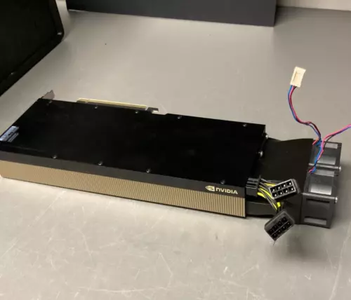 Nvidia A100 H100 Tensor Core cooling adapter for 2 fans.