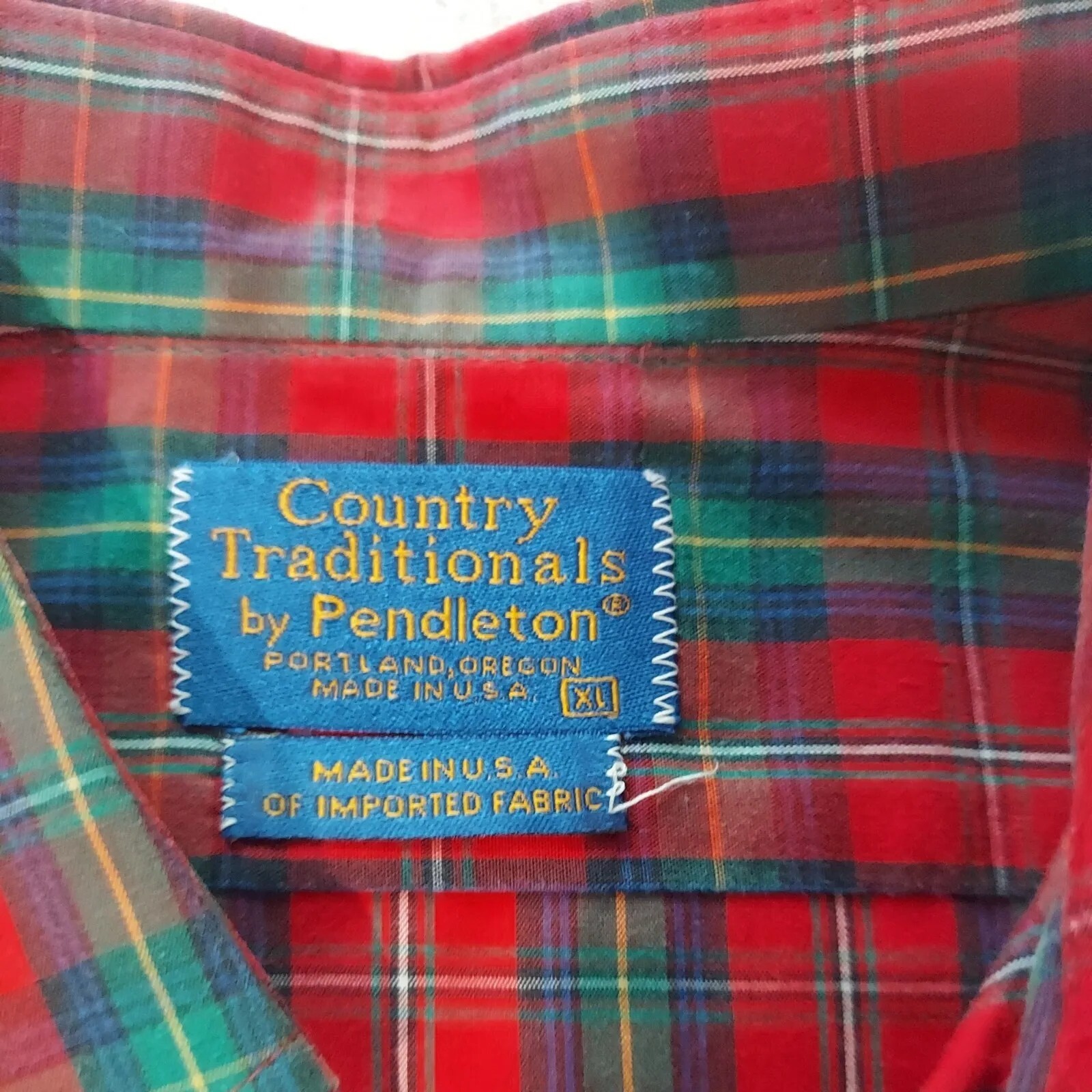 Vtg Pendleton COUNTRY TRADITIONAL Button Front SS… - image 5