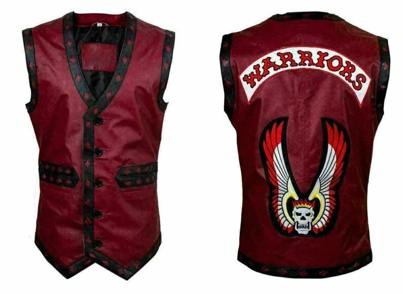 The Warriors Movie Stylish Vest Leather Jacket Bike Riders