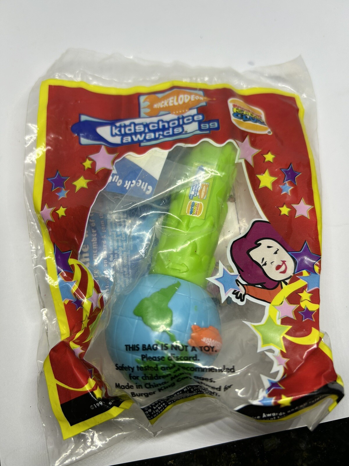 Vintage 1999 Burger King Nickelodeon Kids Choice Awards Microphone Toy