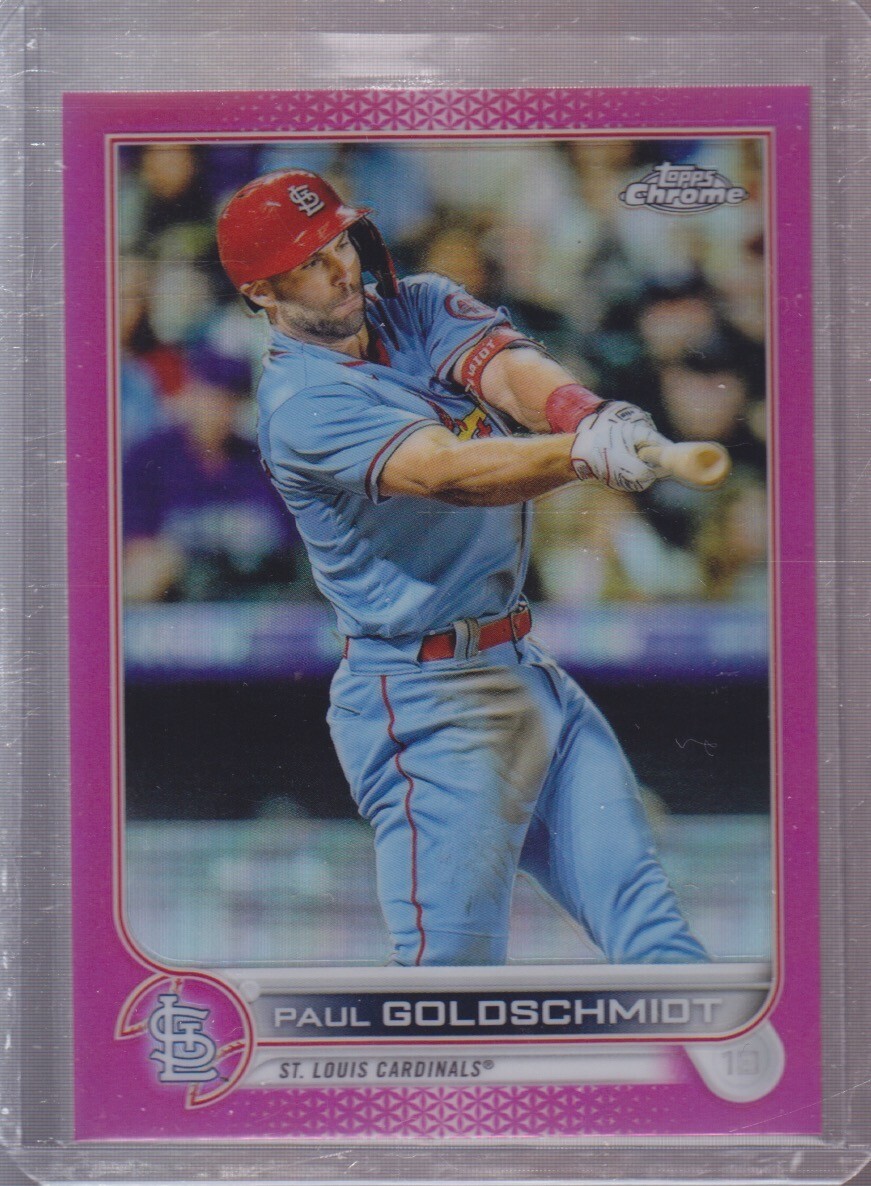 2022 Topps Chrome #82 Paul Goldschmidt Pink Refractor