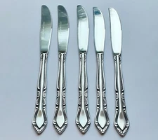 (5) Rogers AUBERGE Stainless Dinner Knives~Korea~Free Shipping