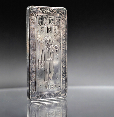 1973 HUCK FINN Mark Twain Samuel Clemens Tom Sawyer 1oz 999 FINE