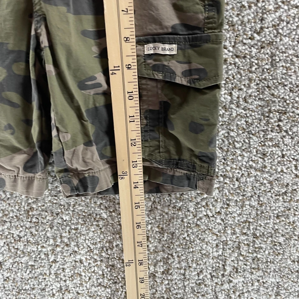 Pantalones Cortos Lucky Brand Juveniles Extra Pequeños Camuflados Carga Preppy Niños Niños Algodón Logo Foto 3 de 4