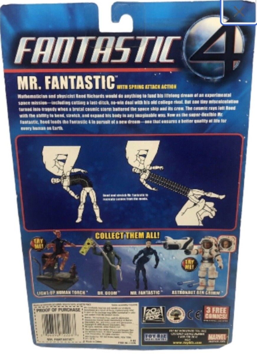 Fantastic 4 “Mr. Fantastic” With Spring Attack Action (2005