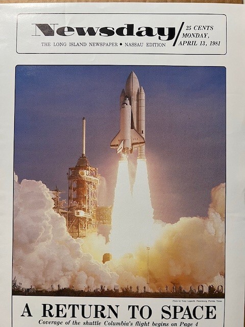 Newsday Cover Reproduction April 13, 1981