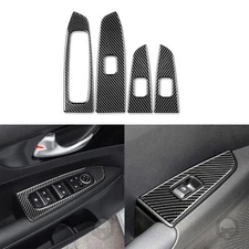 Real Carbon Fiber Window Lift Switch Panel Cover For Kia Forte Cerato K3 2019-23
