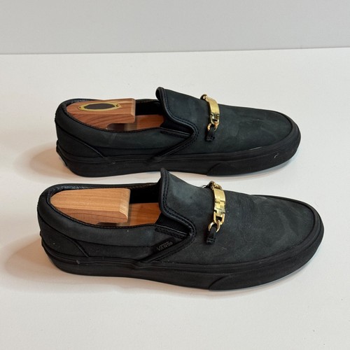 Vans ID Black Suede Skate Shoes Mens 5.5 Womens 7 - Picture 4 of 7