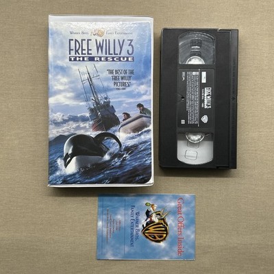 Free Willy 3: The Rescue (VHS 1997) Orca Killer Whale Adventure Jason J. Richter