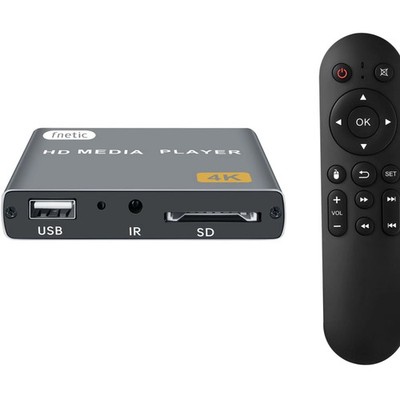 4K Digital Media Player, TV MP4 Video Player with HDMI/AV Output, Digital Sig...