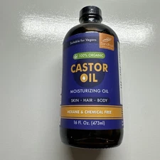 100% Organic Castor Oil Moisturizing Oil For Skin Hair And Body