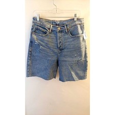Old Navy Sky-Hi Extra High Rise Denim Shorts Women  s Size 12 NWT Distressed