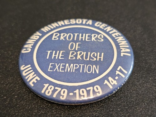 1979 Canby Minnesota Centennial Brothers of the Brush Exemption Pinback Buttons - Picture 2 of 3