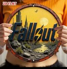 FALLOUT Vault-tec Flat Metal Round Aluminum Plaque Sign 20cm Diameter 