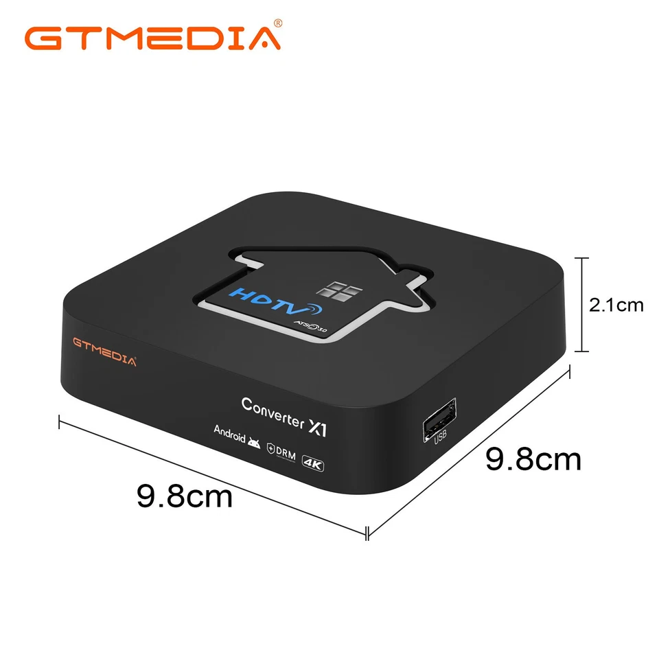 4K UHD ATSC 3.0/1.0 Digital Terrestrial TV Tuner DRM Smart Android TV Box Player - Image 3 of 4