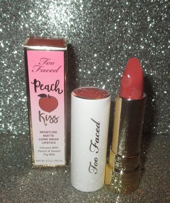 Too Faced GOT PEACH? Peach Kiss Lipstick (0.14 oz./Full Size) NIB