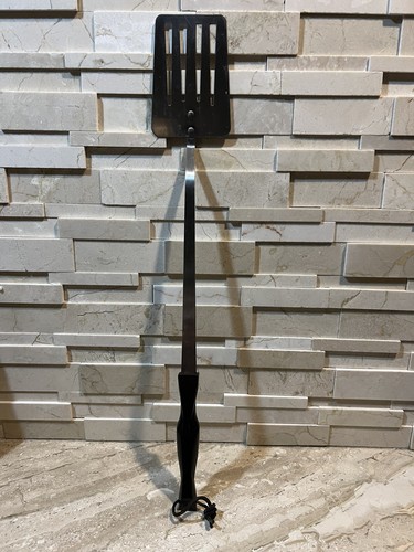 CUTCO 1707 KC 19.5” Long Brown Handle SLOTTED BBQ Spatula Flipper Turner USED