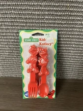 Sesame Street Elmo Wilton Kidz Kutlery, 4 Spoons & 4 Forks NEW