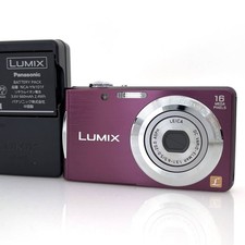 Panasonic LUMIX DMC-FH5 Purple Compact Digital Camera Tested Working from Japan